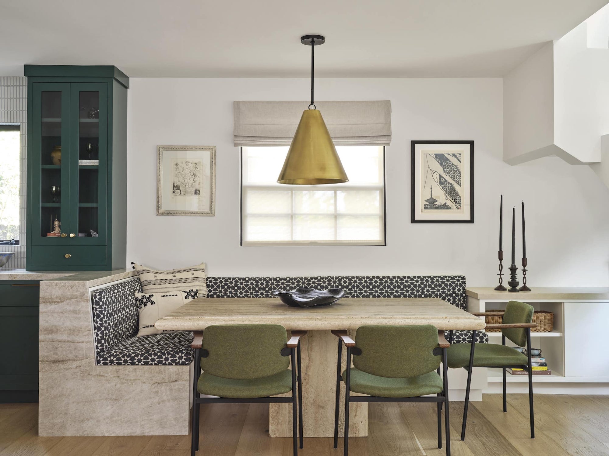 Dining Table With Green Chairs