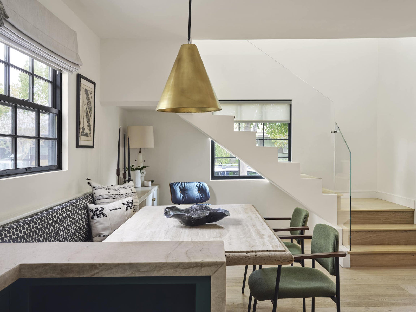 Living Room And Stairs To Second Floor