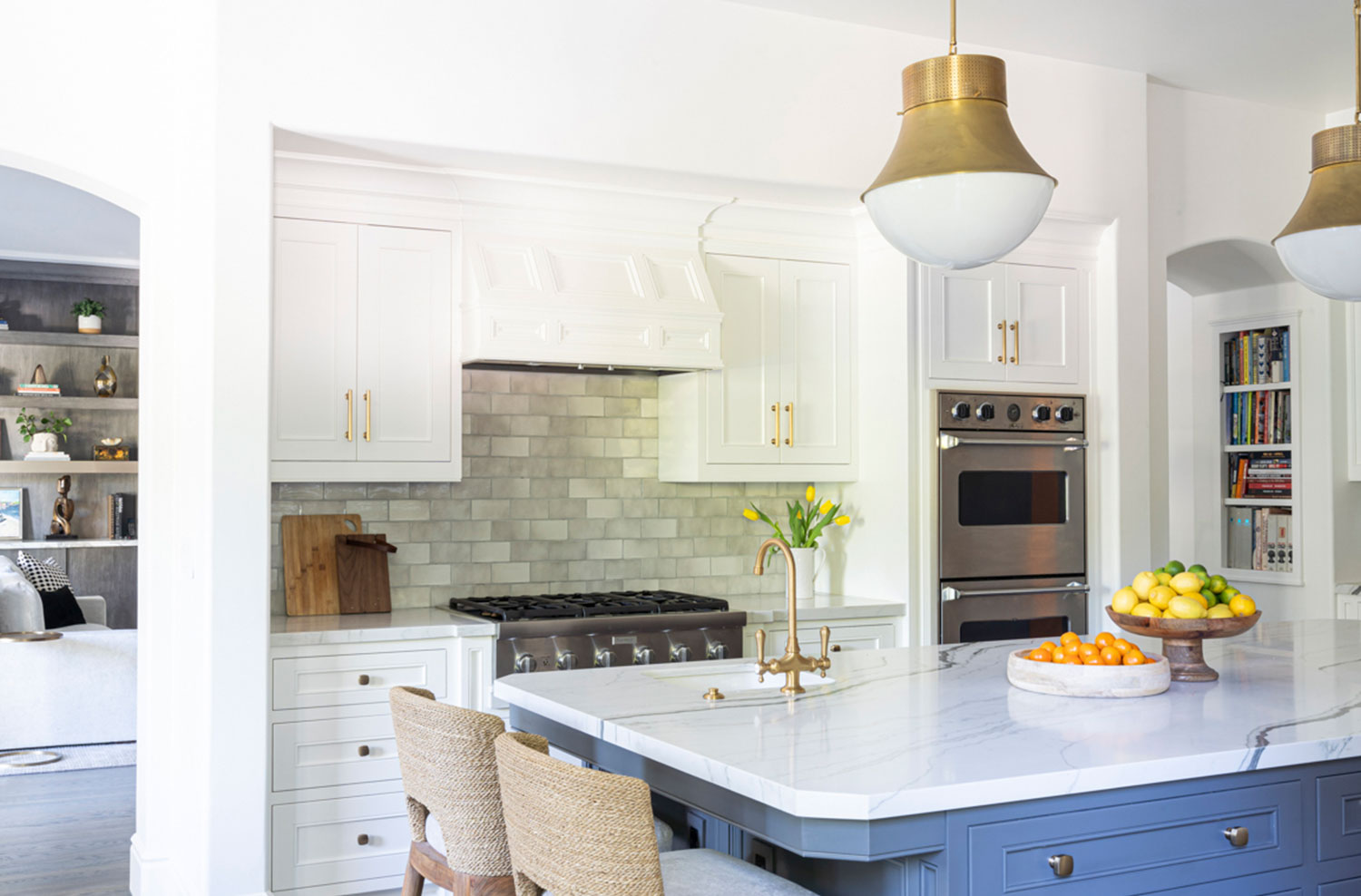 Yellow Tulips In A White Kitchen