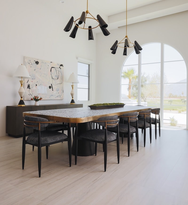 Living Room With White Walls