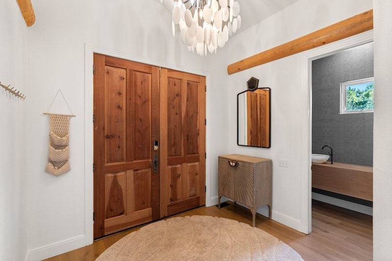 White Walls And Wooden Doors